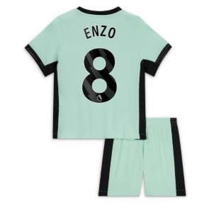Chelsea Enzo Fernandez #8 Replika Babytøj Tredje sæt Børn 2023-24 Kortærmet (+ Korte bukser)